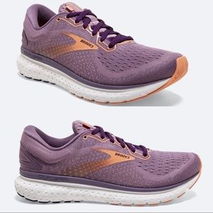 Brooks Women’s Glycerin 18 Road Running Valerian Jewel Cantaloupe Medium 7.5